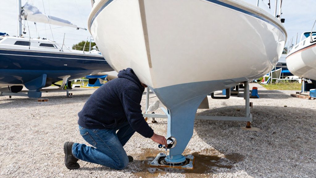 Como drenar o sistema de água doce do barco no inverno