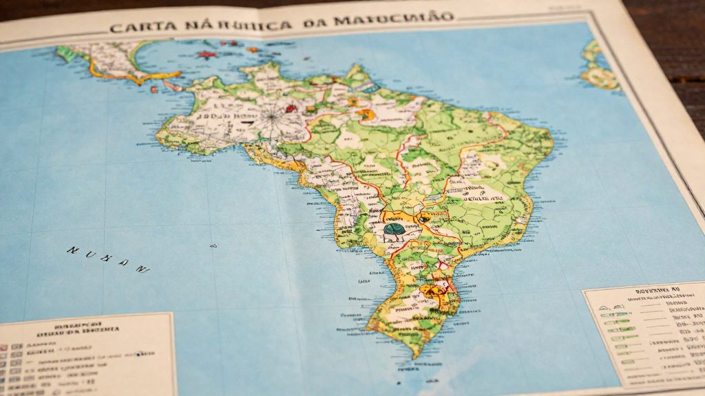 O que é uma carta náutica da Marinha?