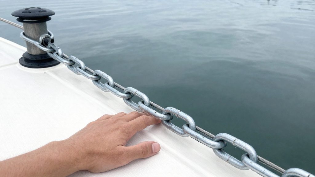 When can you tell the anchor is holding?