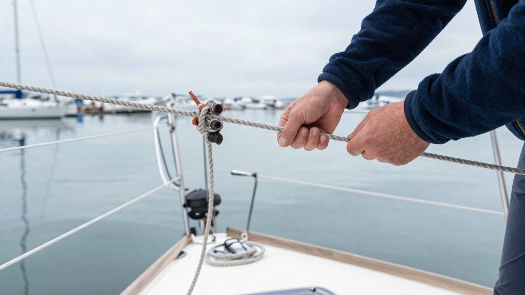 Why is the bowline the go-to mooring knot?