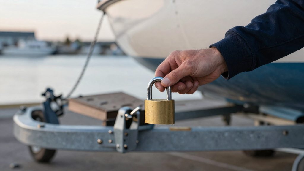 When should you lock the hitch?