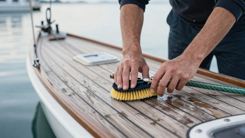 Come si pulisce la coperta in teak, passo per passo?