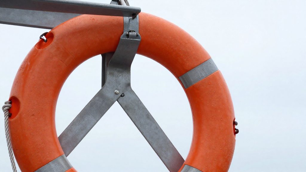 Wie wird ein Rettungsring richtig befestigt?