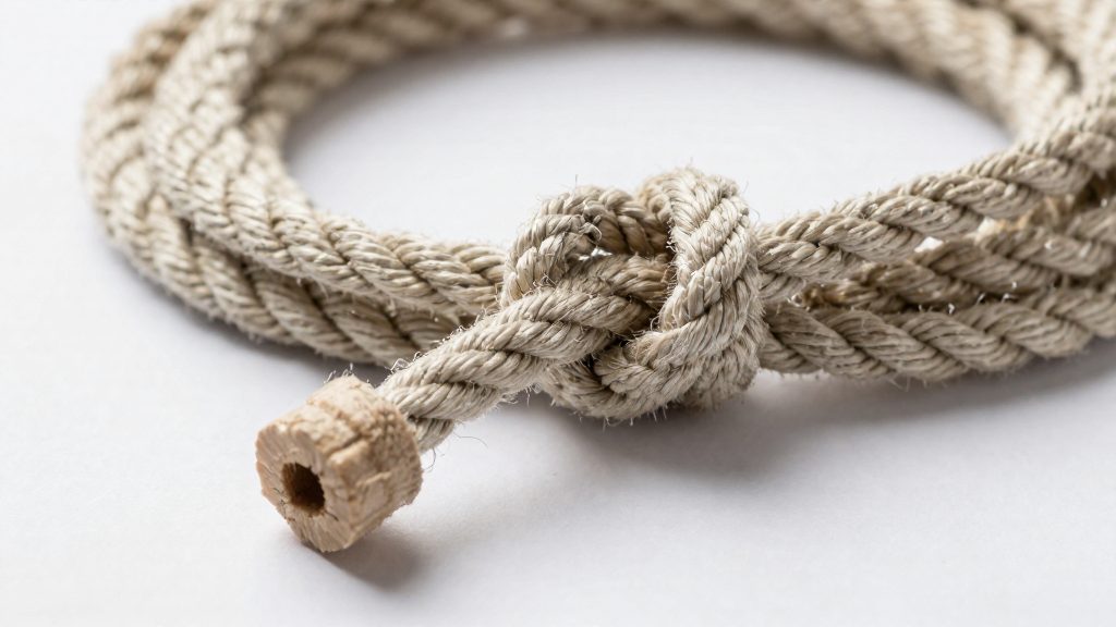 Stopper knots keep line ends in place