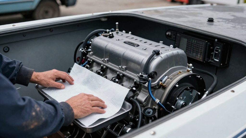 Por que o óleo do motor de centro exige cuidado especial?